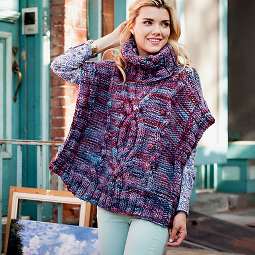 A Winter Poncho – Wool and Company