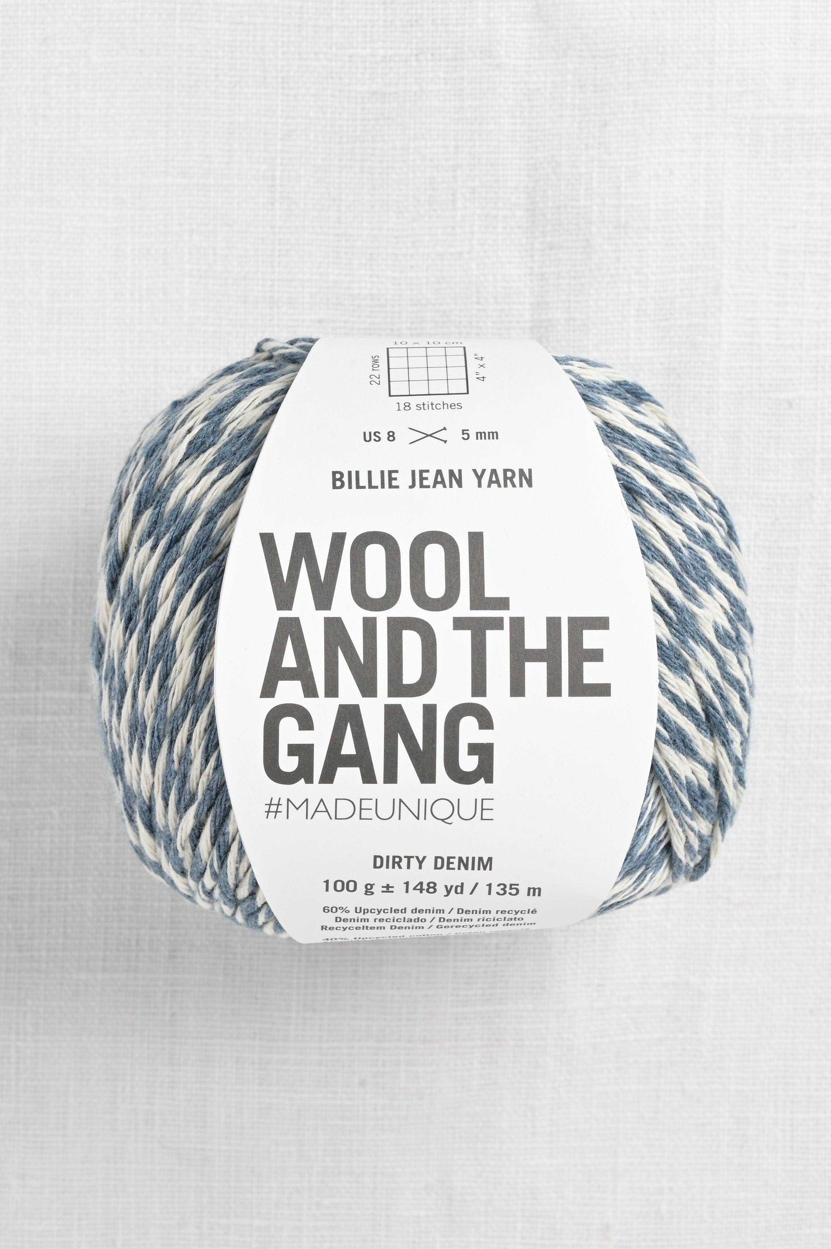 Wool and the Gang Billie Jean Yarn 253 Ecru White