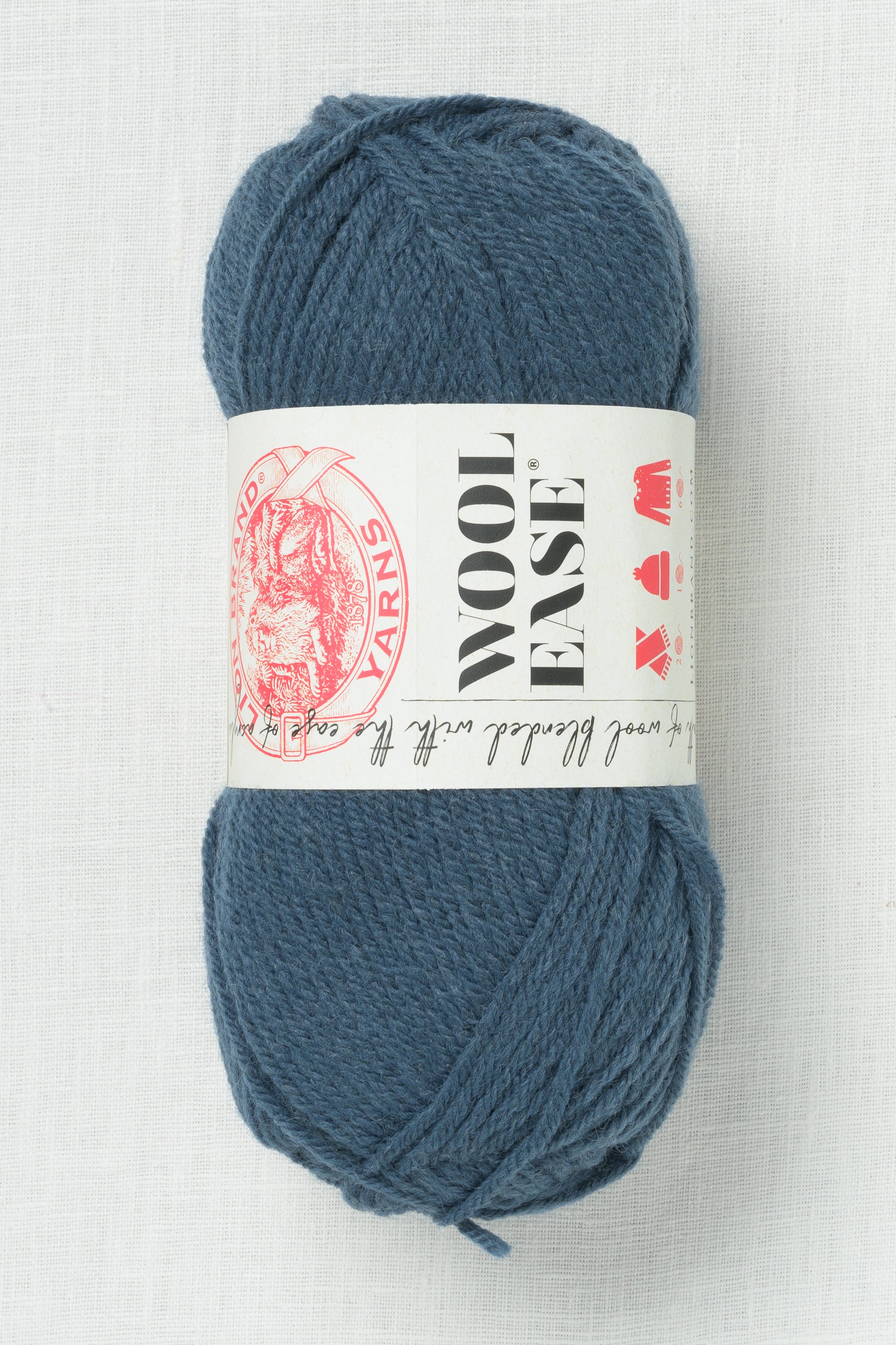 Lion Brand Wool-Ease Thick & Quick Yarn - Blue Jay Super Bulky Yarn For Knitting