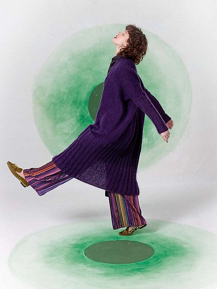 KAJA／WOOL AIR YARN HENLEY NECK KNIT／Mサイズ M・黒】KAJA WOOL AIR YARN HENLEY NECK KNIT