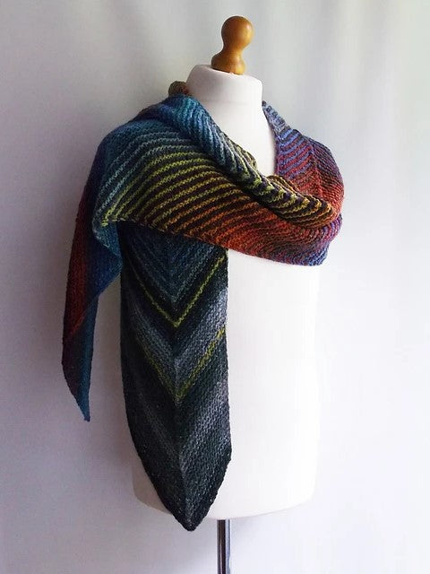 Brooklyn Tweed Noro Silk Garden Scarf Pattern Melilla Scarf By