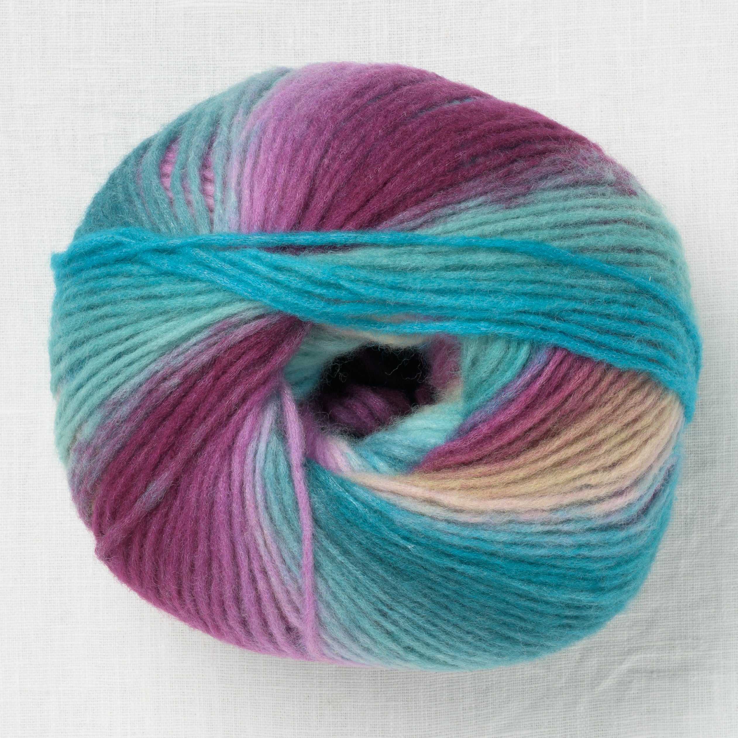 Lang Yarns Cloud 19 Petrol Turquoise Purple Light Green – Wool and