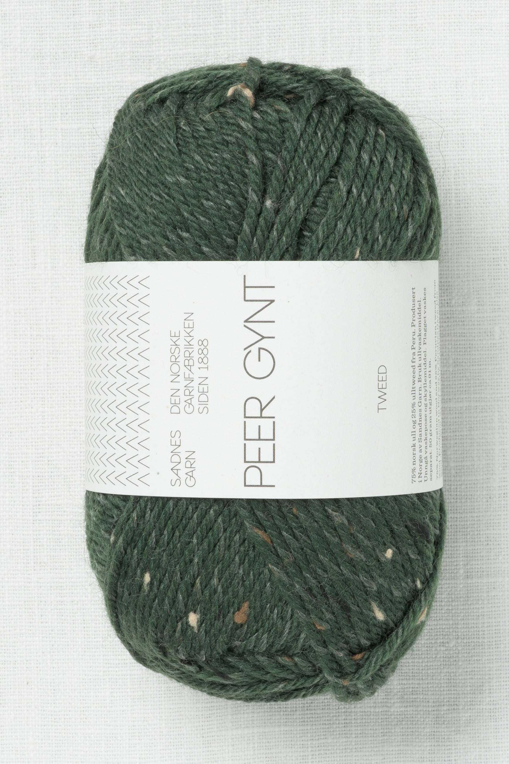 Sandnes Garn Peer Gynt Tweed 8085 Forest Green Tweed – Wool and