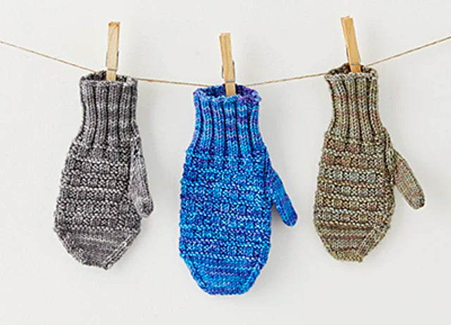 Tickety-boo mittens by Rachel Coopey
