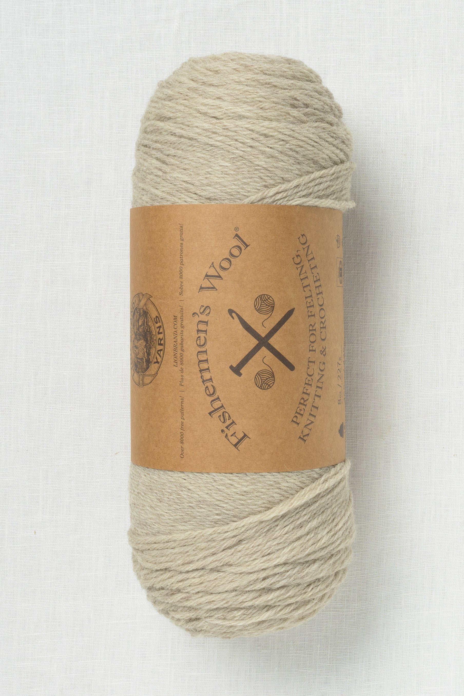 フランク&アイリーン × トーマスメイソン｜LUKE ボーダー イタリア製 Lion Brand Fishermen's Wool 123E Oatmeal – Wool and Company