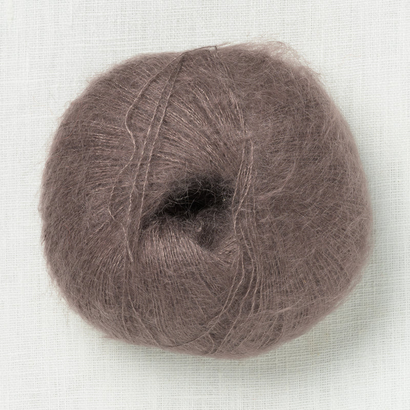 Knitting for Olive Soft Silk Mohair Plum Clay