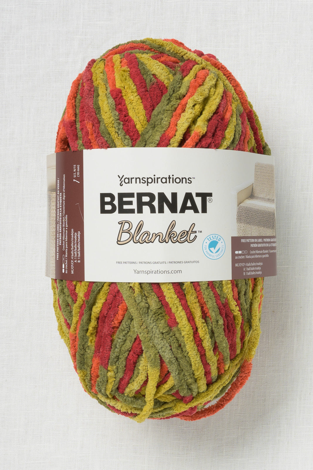 Bernat Blanket Harvest - 2 Gomitoli Da 300g In Poliestere (Super Bulky #6) Per Maglia E Uncinetto, 200m