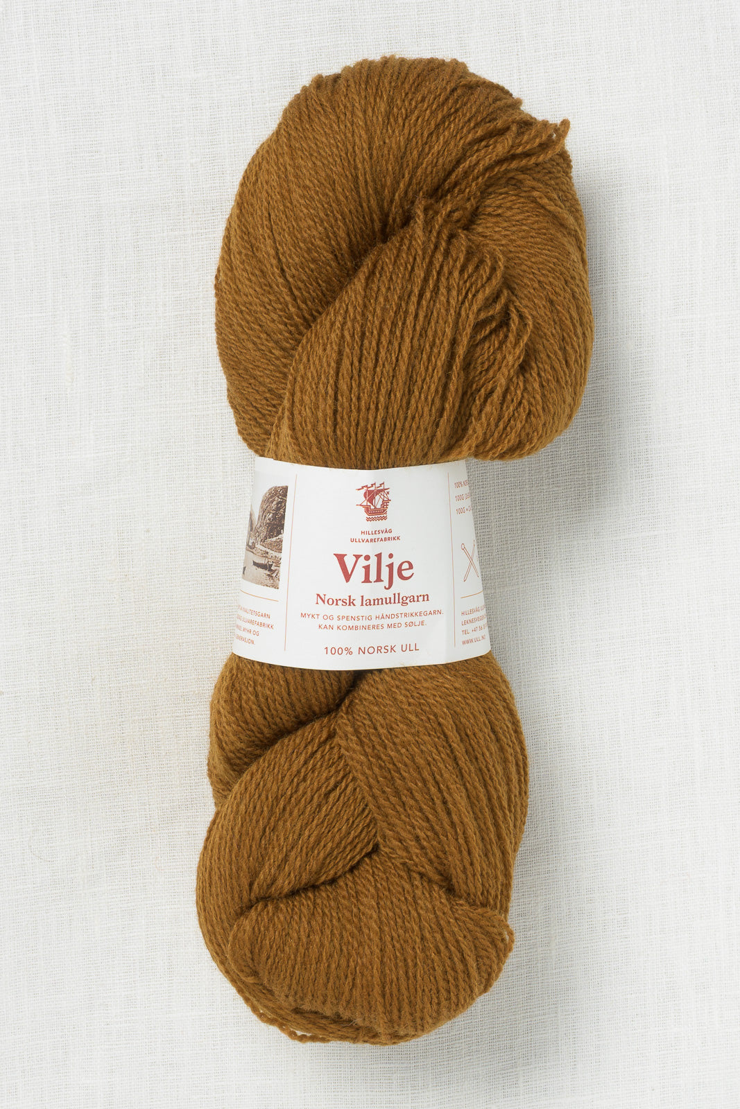 Hillesvåg Vilje 440 Ocher Brown – Wool and Company