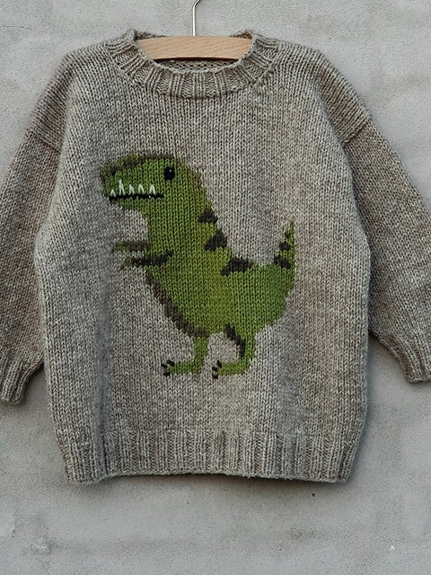 Dinosaur Sweater by Pernille Larsen – Wool and Company