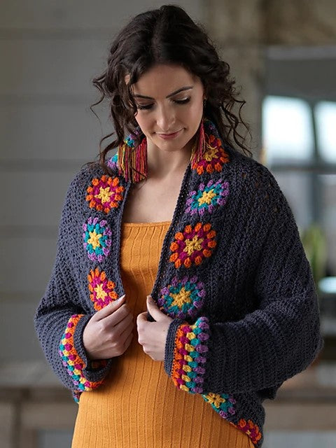 Colour Me Happy Shrug by Cassie Ward - Main Image