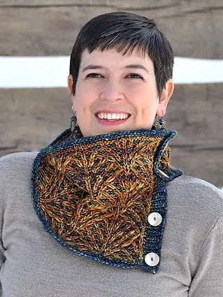 Deco Fans Cowl by Sara Huntington Burch – Wool and Company