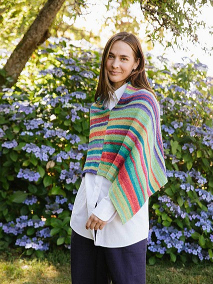 Lucky Striped Poncho by Churchmouse Yarns and Teas – Wool and Company