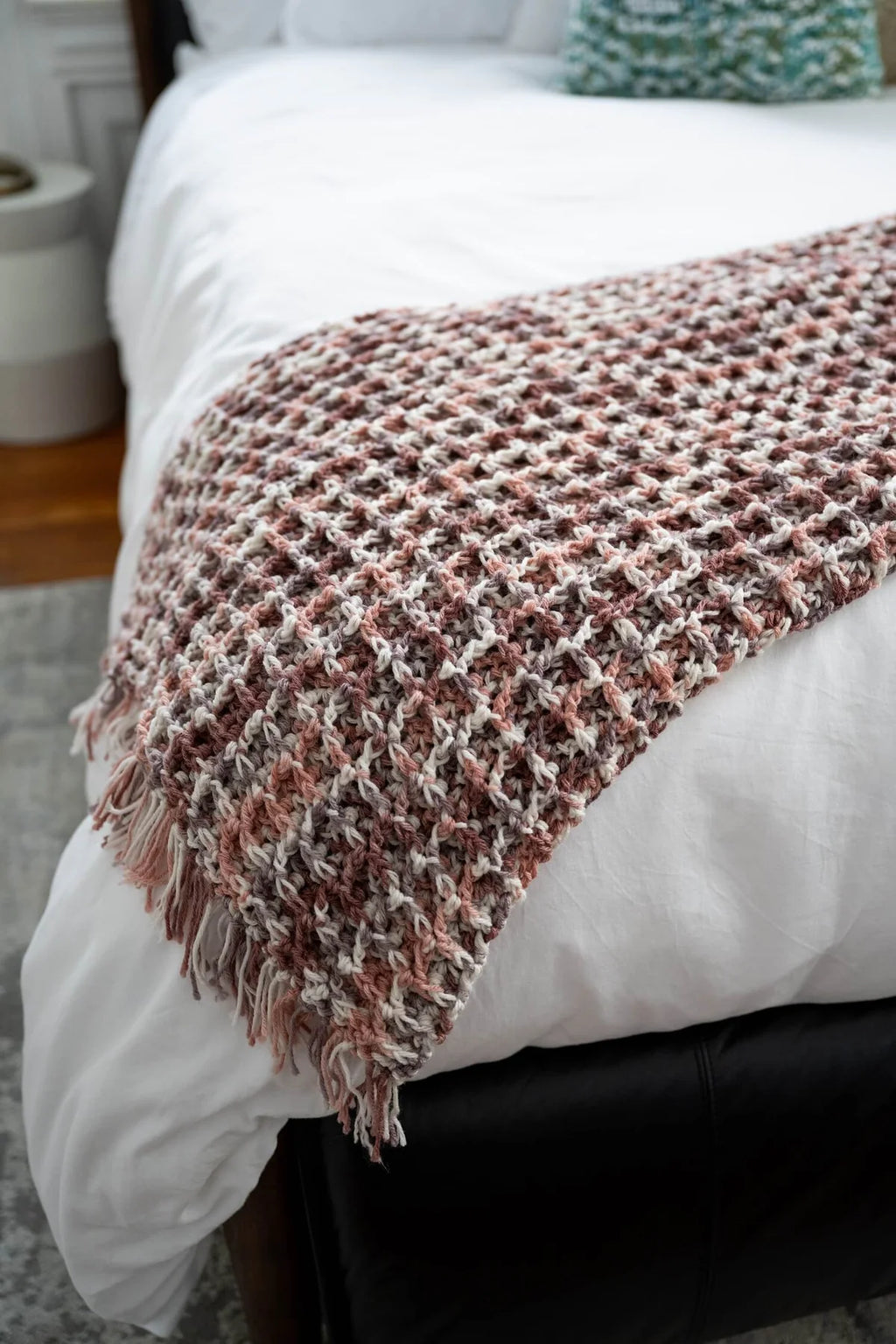 Buckhead Waffle Throw (Crochet) by Lion Brand Yarn