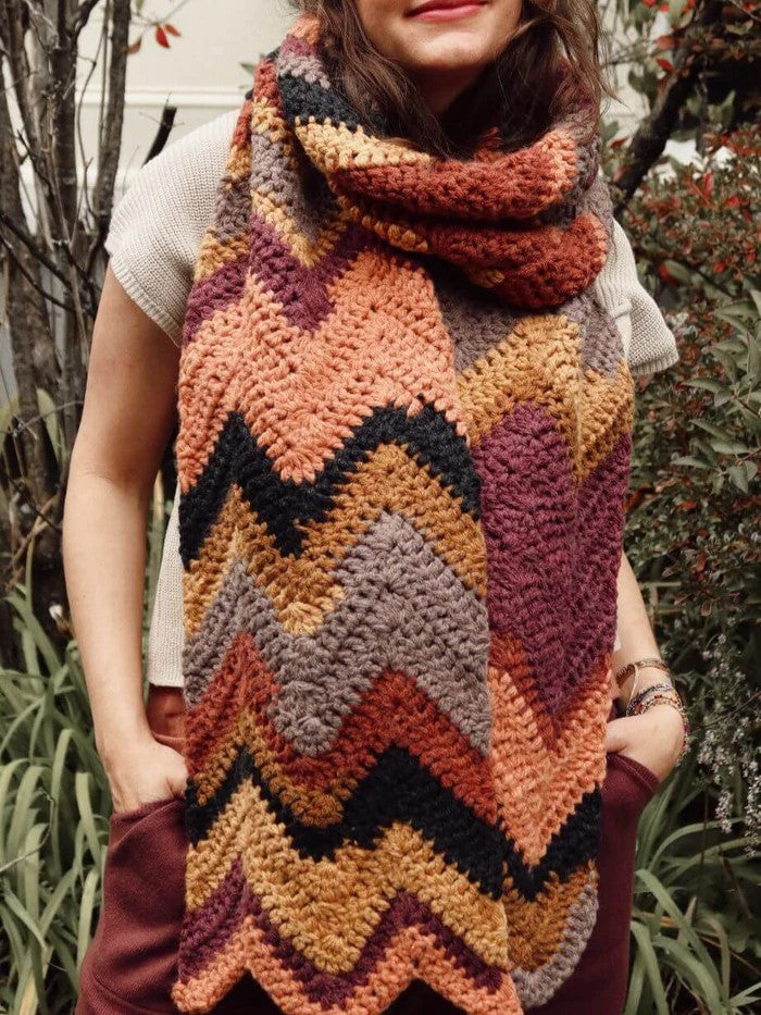 Olivebridge Zigzag Scarf by Two of Wands – Wool and Company