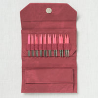 Lykke Blush 3.5" Interchangeable Circular Needle Set, Crimson Denim Case