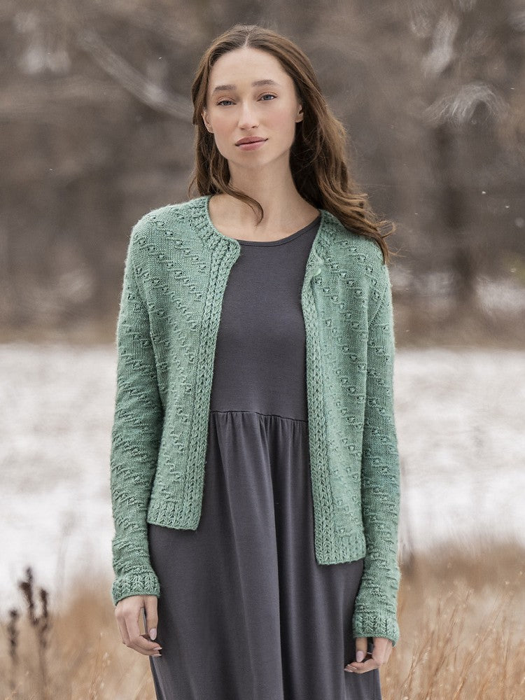 Ocean Bloom Cardigan by Elena Dimchevska – Wool and Company