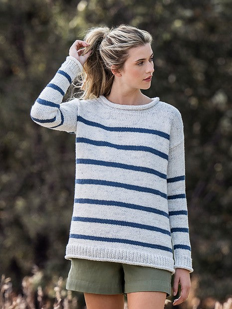 Painted Sailor Pullover by Mary Beth Kelso – Wool and Company