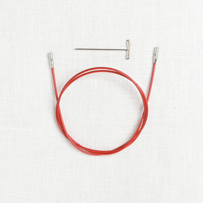 ChiaoGoo Twist Red Interchangeable Cable, Small (fits US 2.5-8 needles)