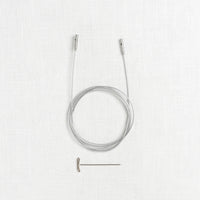 ChiaoGoo SWIV360 Silver Interchangeable Cable, Small (fits US 2.5-8 needles)