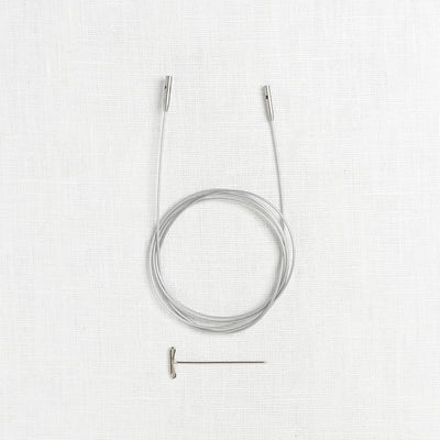 ChiaoGoo SWIV360 Silver Interchangeable Cable, Small (fits US 2.5-8 needles)