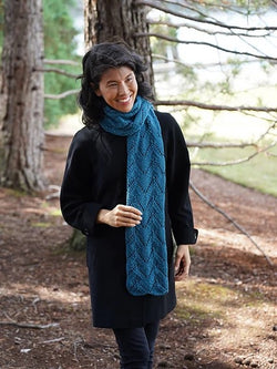 Scalloped Cascades Scarf by Ethel Weinberg
