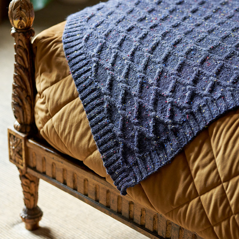 Elm Cable Blanket by Jenny Watson