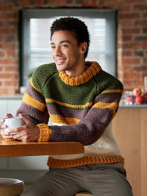 Adna Striped Raglan Jumper by Chloe Elizabeth Birch – Wool and Company