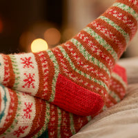 WYS Gretel Christmas Motif Knitted Socks by Winwick Mum