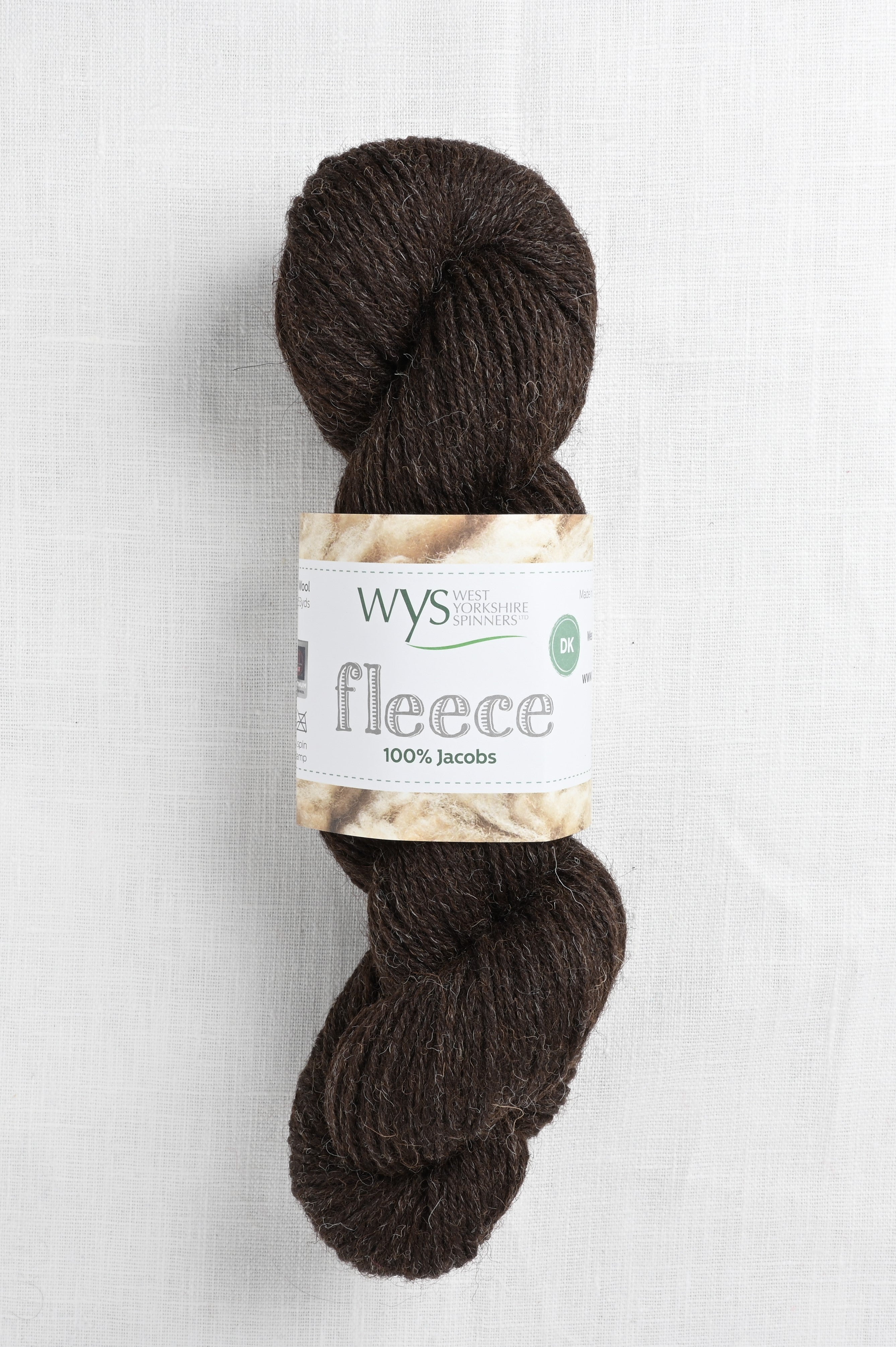 WYS Fleece 100% Jacobs DK 007 Brown/Black – Wool and Company