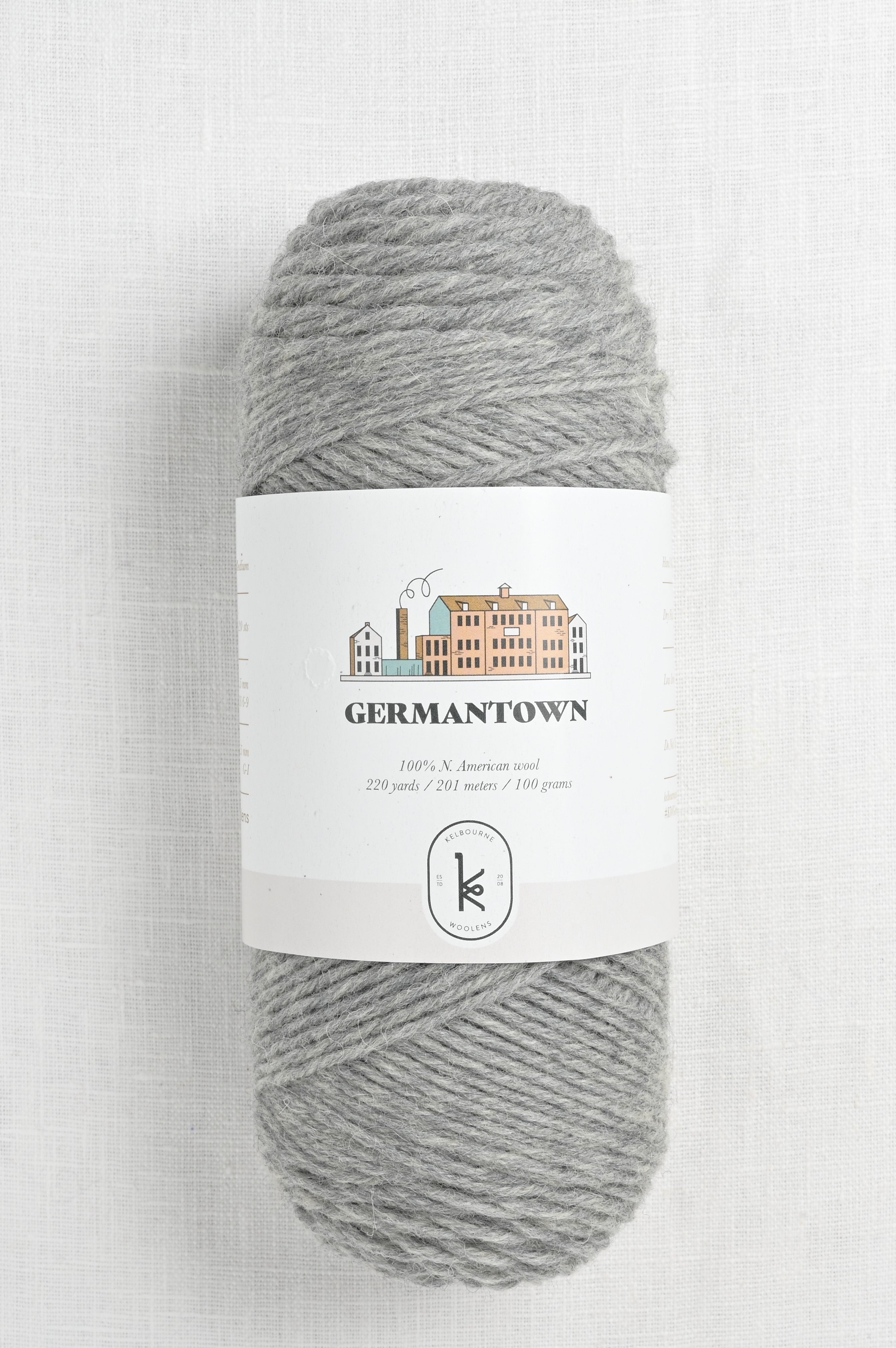 Kelbourne Woolens Germantown 50 Light Gray Heather – Wool and Company
