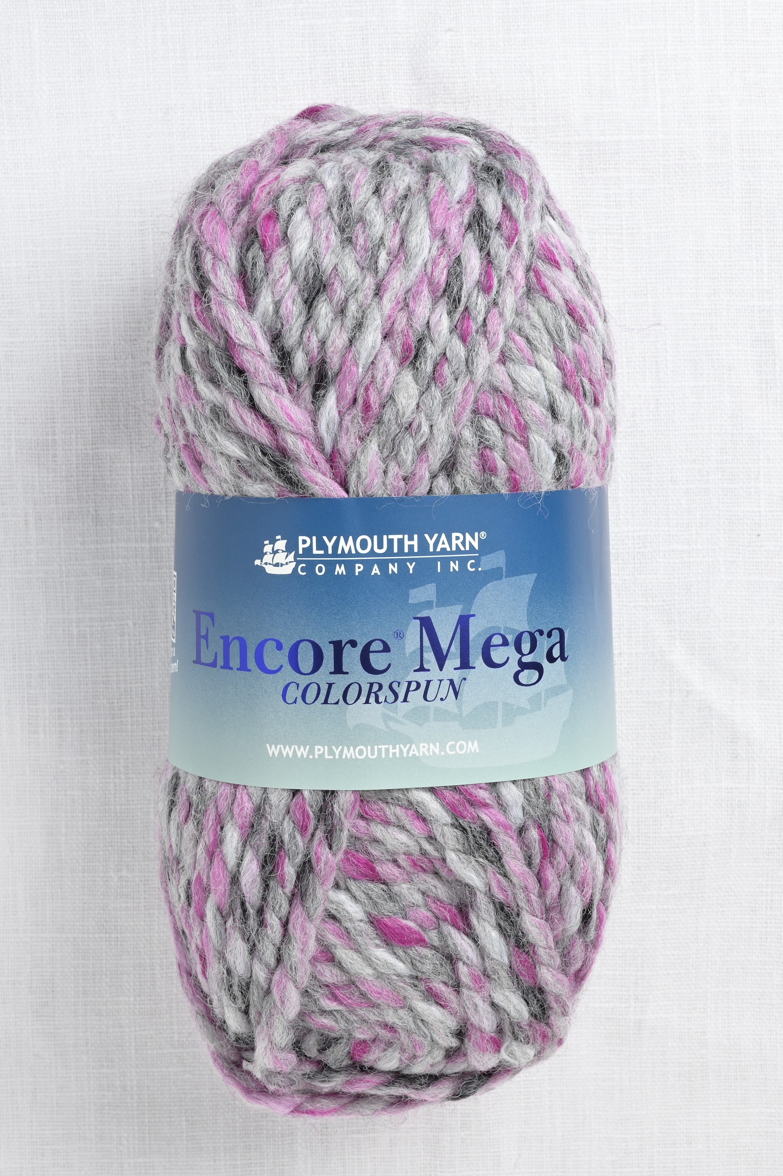 Plymouth Encore Mega Colorspun 7166 Pink Grey – Wool and Company