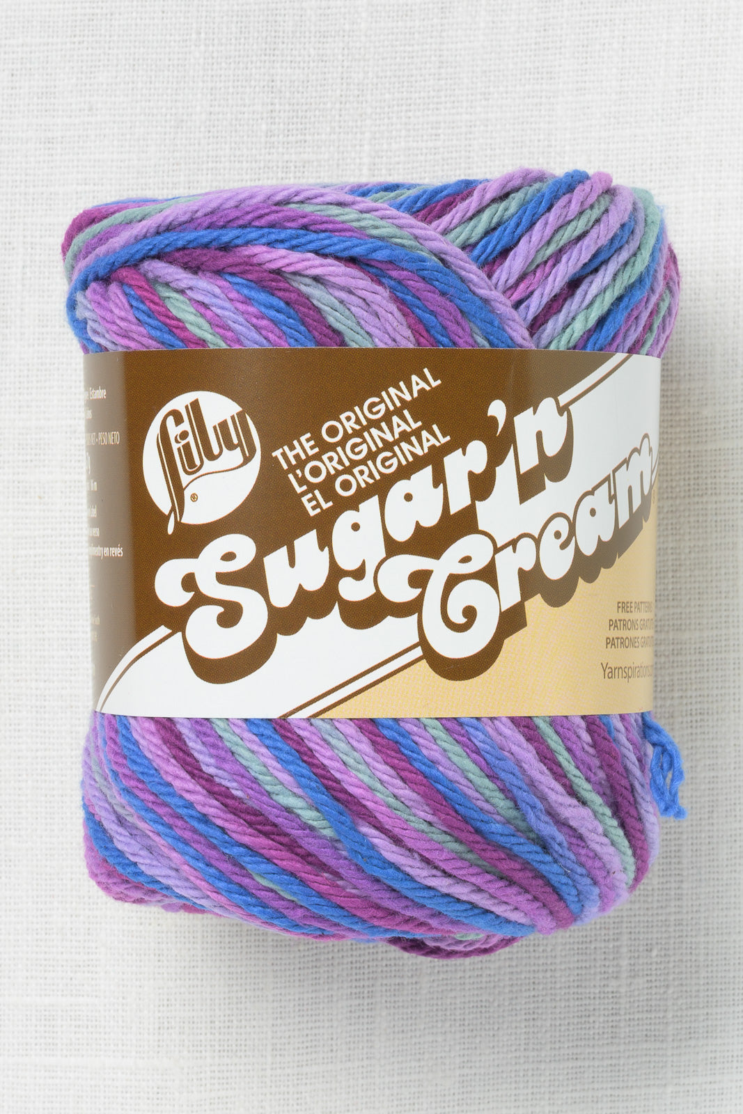 Lily Sugar'n Cream Ombres Yarn - Jewels Color 6-Pack With Project Bag, Worsted Weight Cotton
