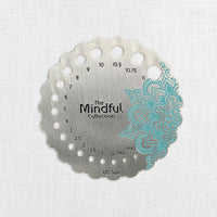 Knitter's Pride Mindful Collection Sterling Silver Plated Needle Gauge