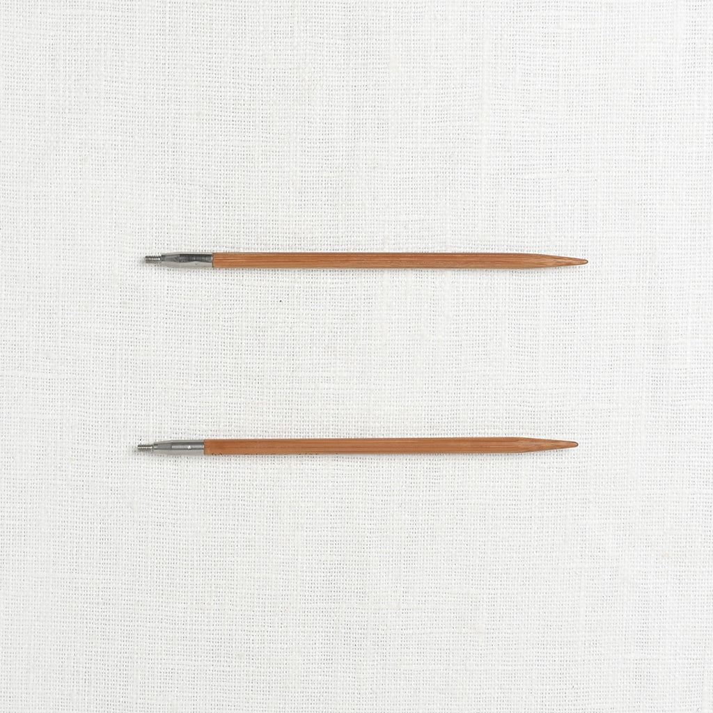 ChiaoGoo SPIN Bamboo 4" Interchangeable Needle Set, Complete, US 2-15