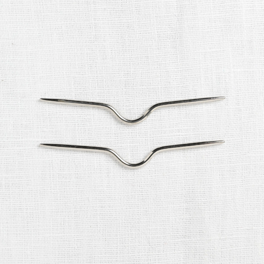 Metal Cable Needle J Hook - Knit Knot & Natter