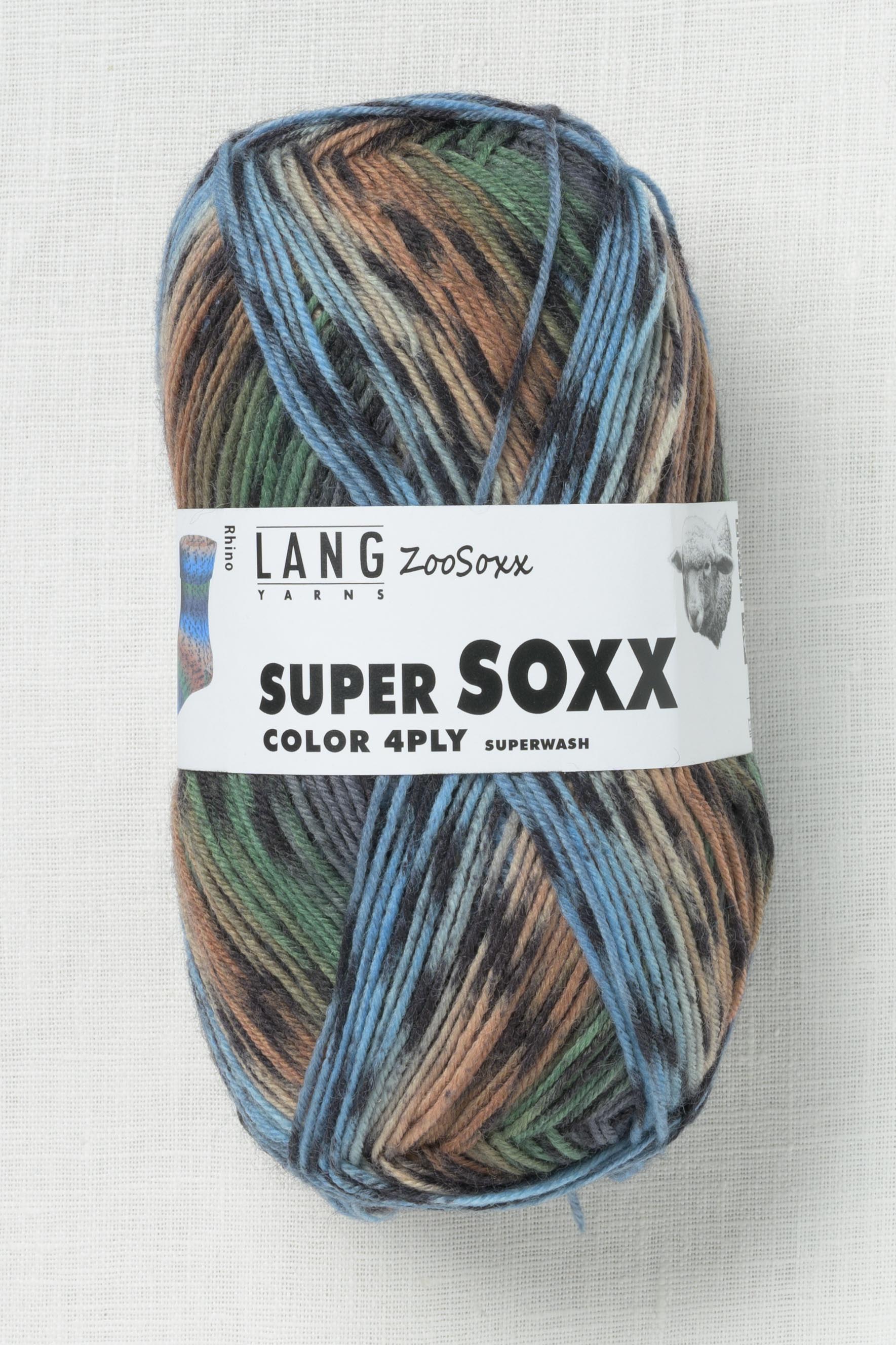 Lang Yarns Super Soxx Color 429 Rhino – Wool and Company