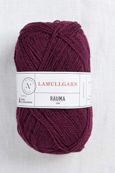Rauma 2-Ply Lamullgarn 32 Dark Burgundy
