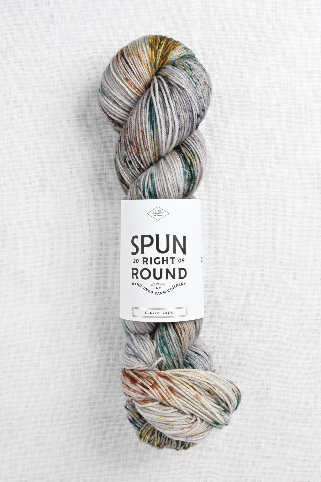 Spun Right Round Classic Sock Wool and Pine (Closeout)