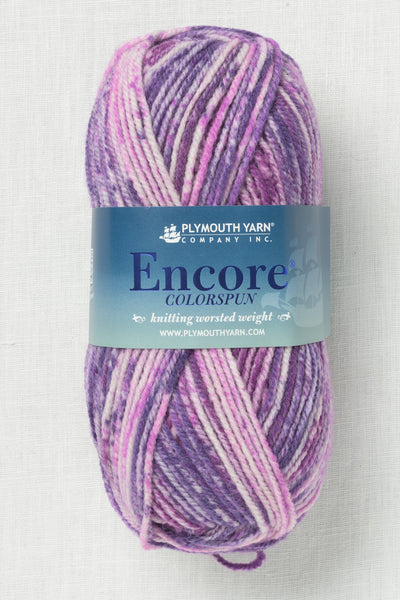 Plymouth Encore Worsted Colorspun 7202 Magenta
