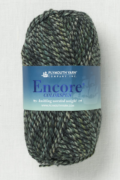 Plymouth Encore Worsted Colorspun 7810 Green Grey