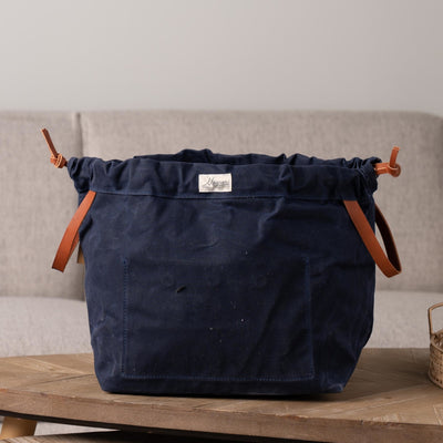 Magner Knitty Gritty Biggy Project Bag Navy Blue
