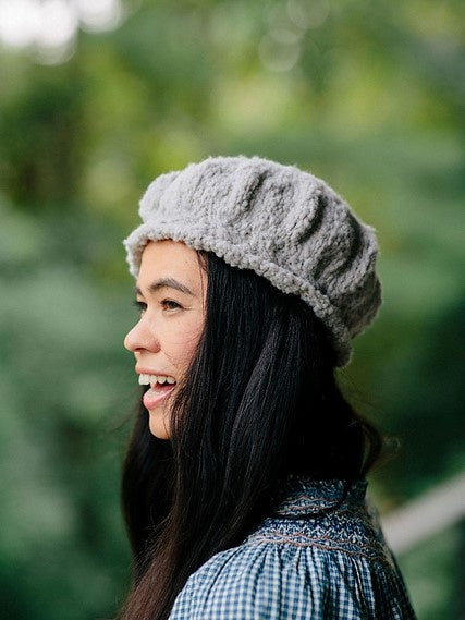 Le Slouch Cable Beret & Scarf By: Cheryl Kubat – Wool and Company