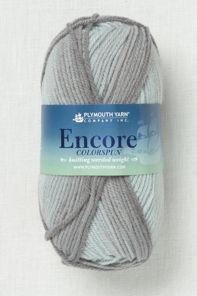 Plymouth Encore Worsted Colorspun 7556 Grey