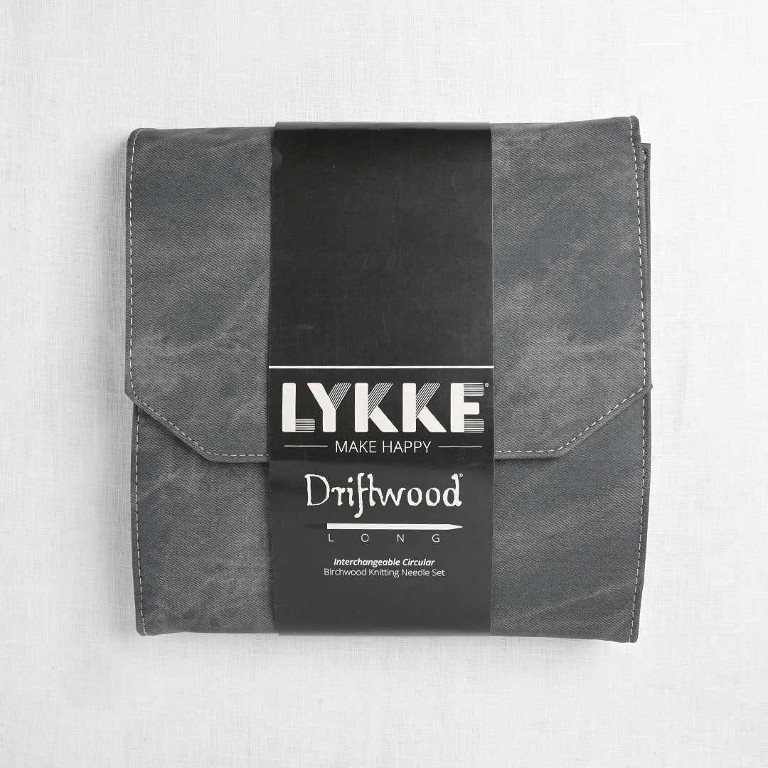 Lykke Driftwood Long Interchangeable Circular Needle Set, Grey