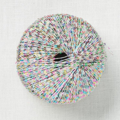Lang Yarns Paillettes 101 White Colorful