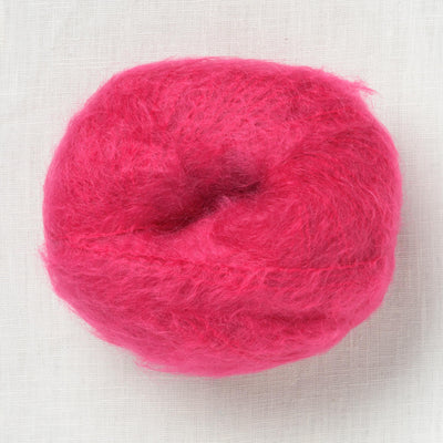 Wool and the Gang Take Care Mohair Hot Punk Pink