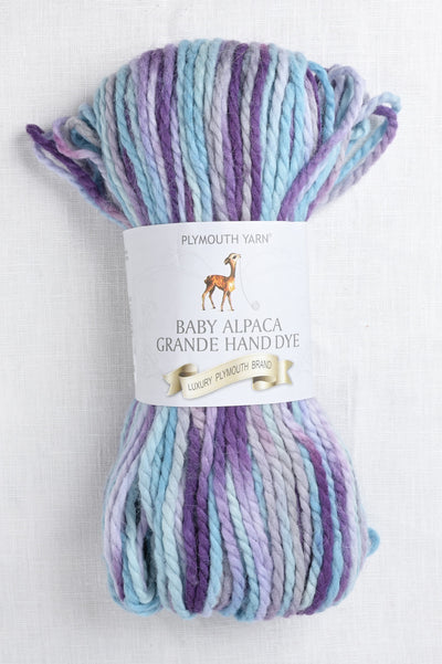 Plymouth Baby Alpaca Grande Hand Dye 35 Blue Purple Mix
