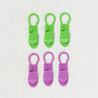 Clover Locking Stitch Markers with Clip, 6 ct.