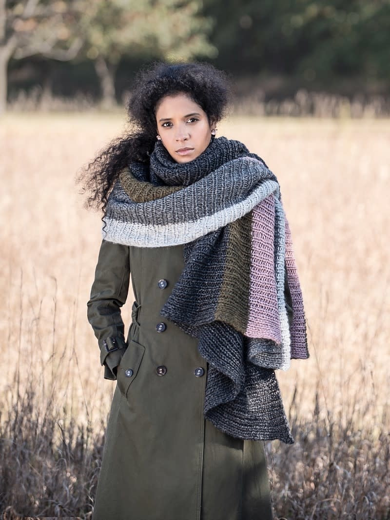 Tamarack Blanket Scarf by Virginia Sattler-Reimer – Wool and Company