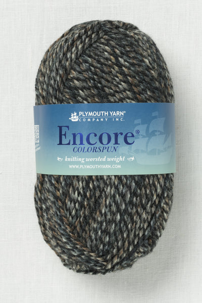 Plymouth Encore Worsted Colorspun 7808 Brown Grey